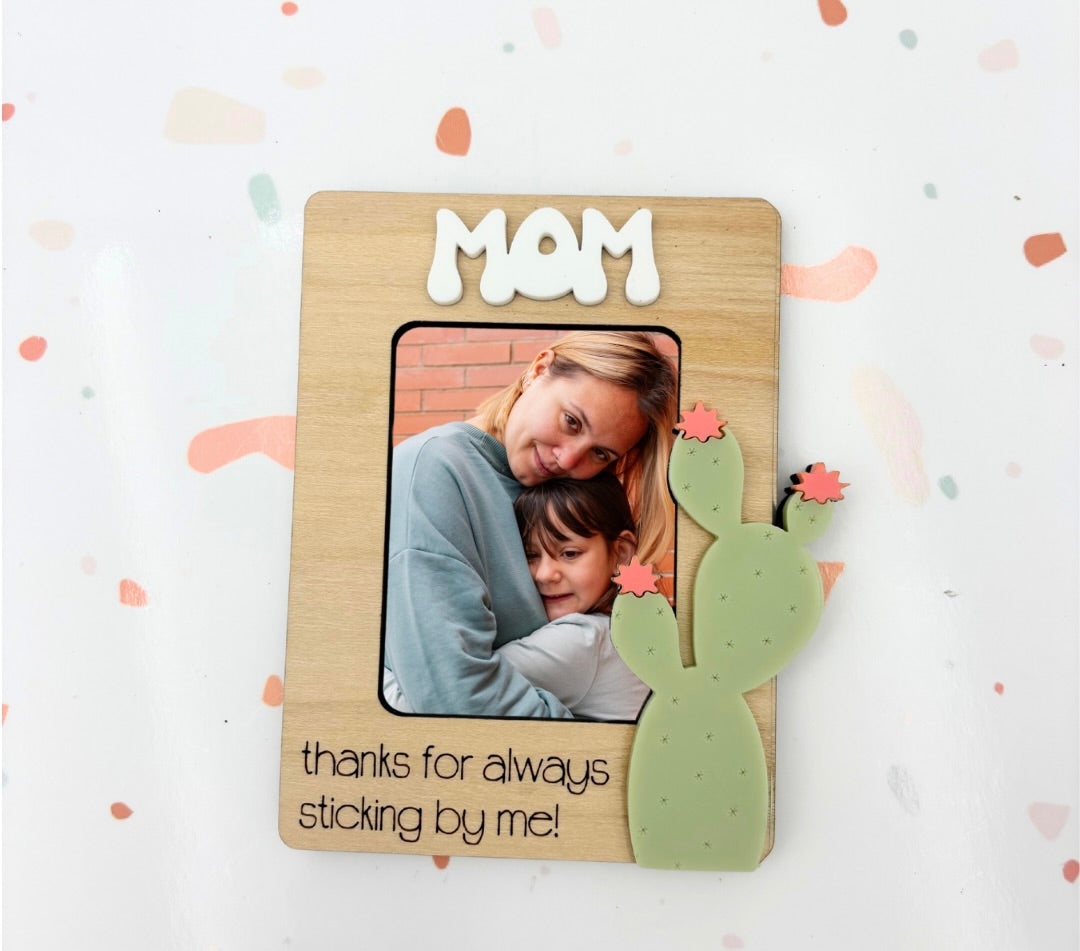 Mother's day cactus photo frame
