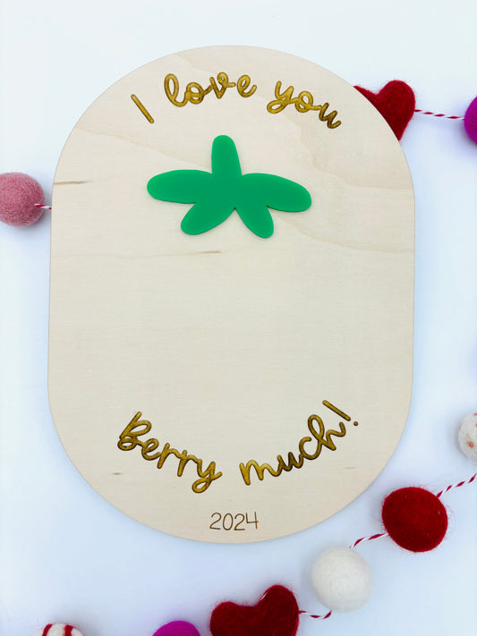 Handprint or Footprint keepsake - I love you berry much