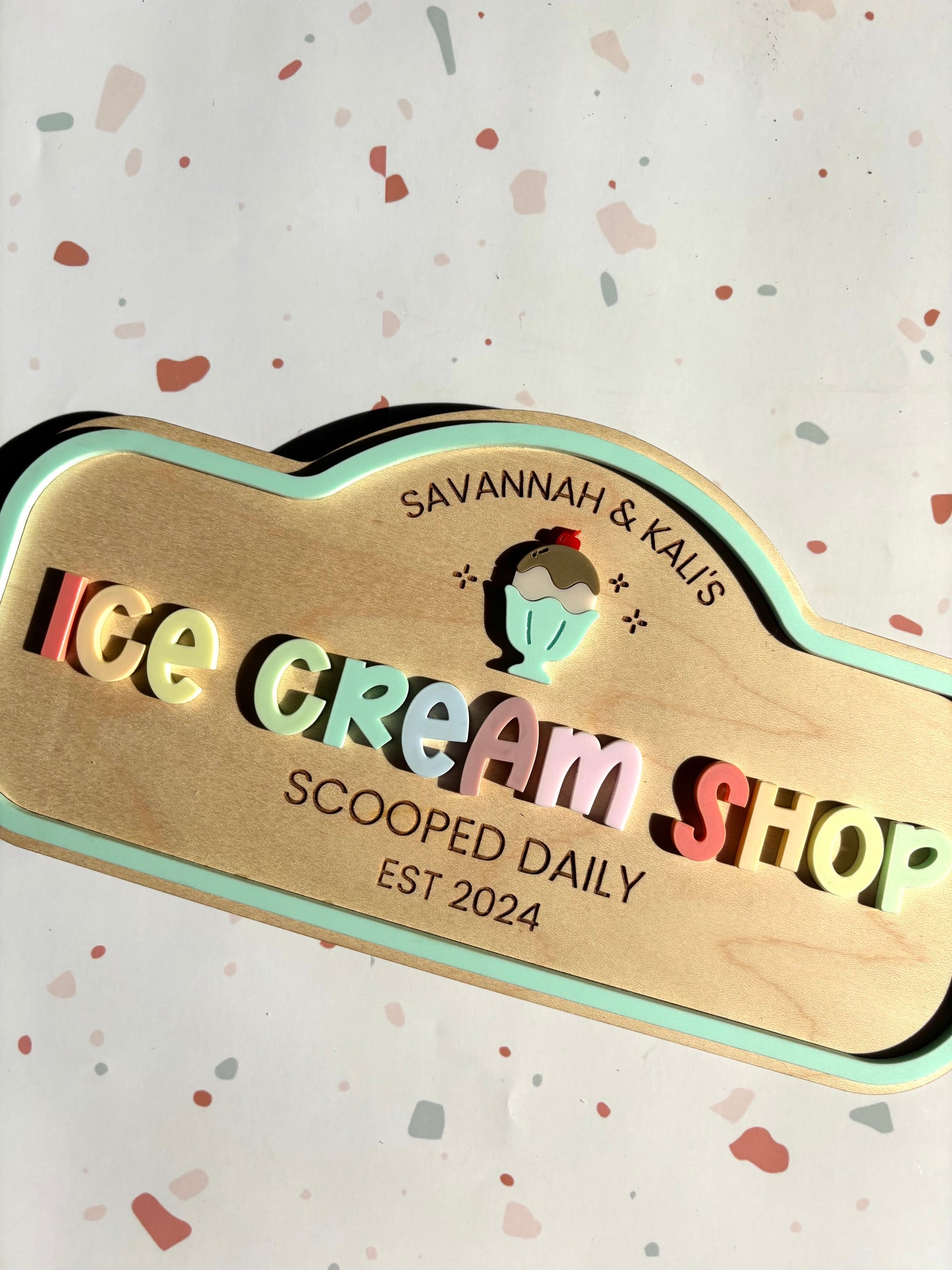 Pretend Play Sign - Ice Cream Shop