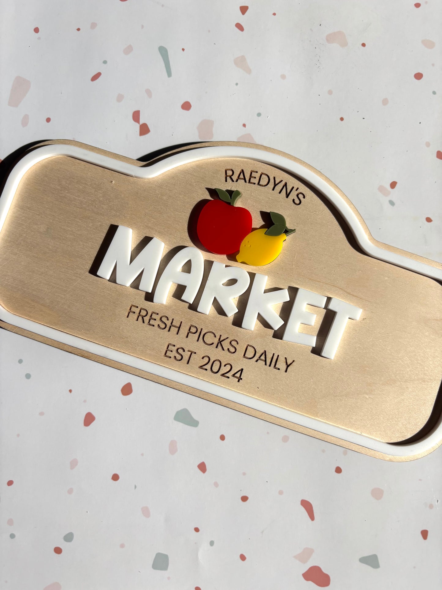 Pretend Play Sign - Market