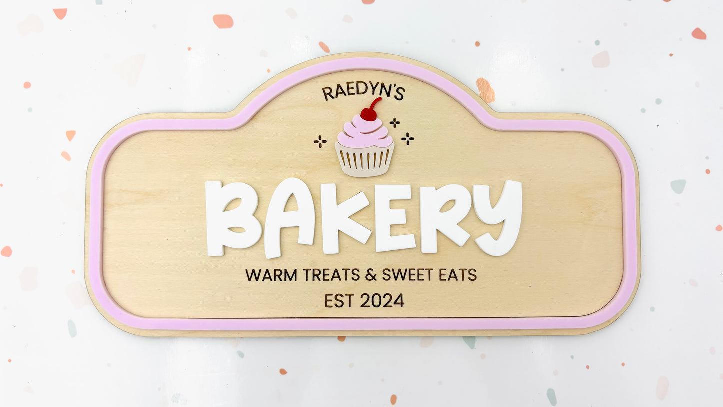 Pretend Play Sign - Bakery