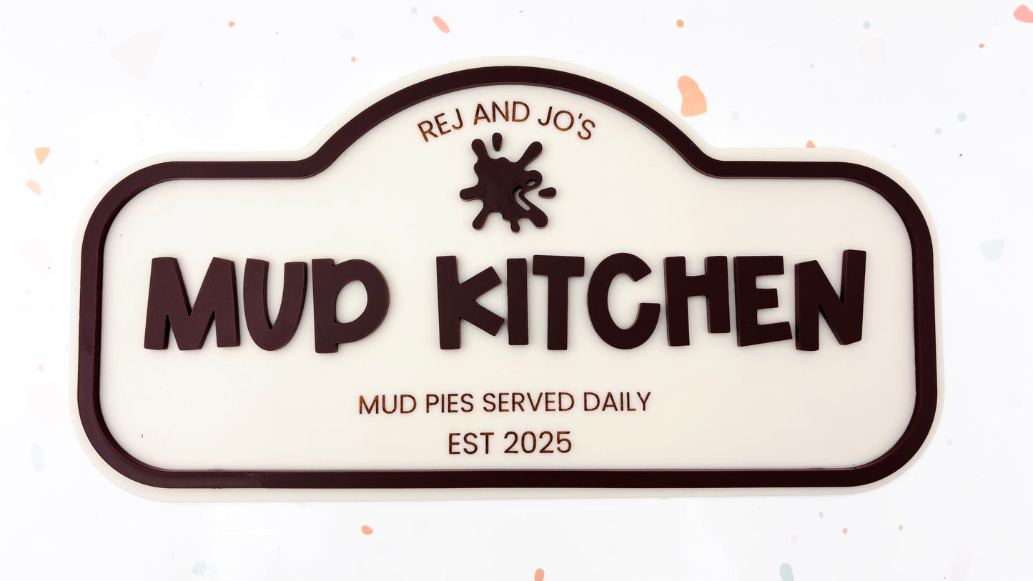 Pretend Play Sign - Mud Kitchen