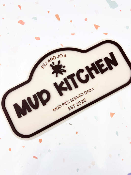 Pretend Play Sign - Mud Kitchen