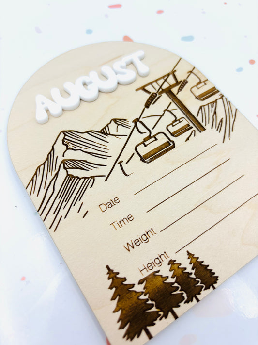 Ski/Snowboard Birth Announcement