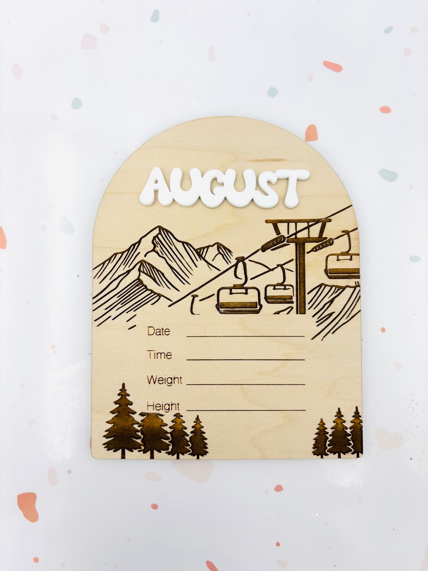 Ski/Snowboard Birth Announcement