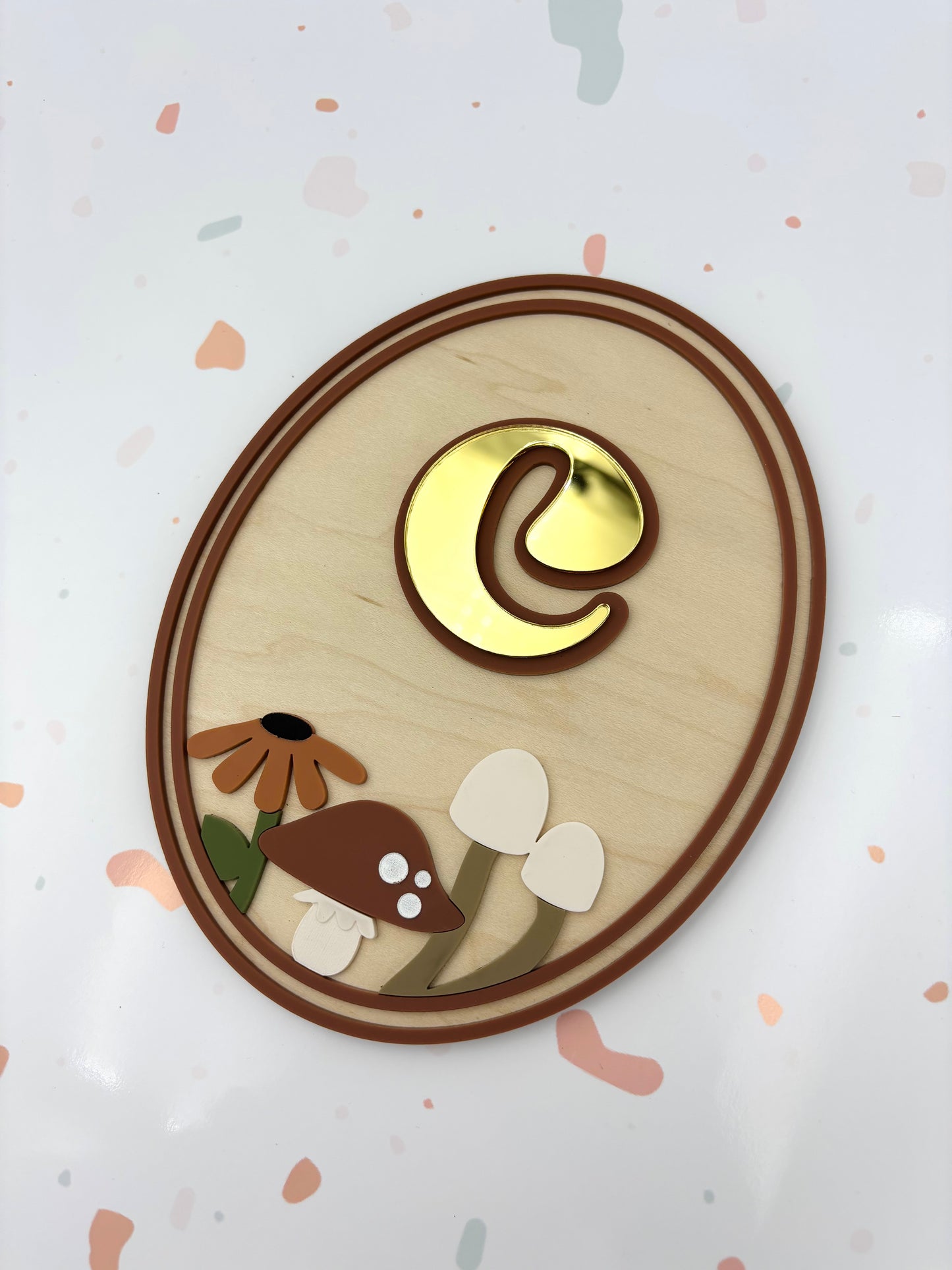 Woodland Mushroom Nursery Initial sign