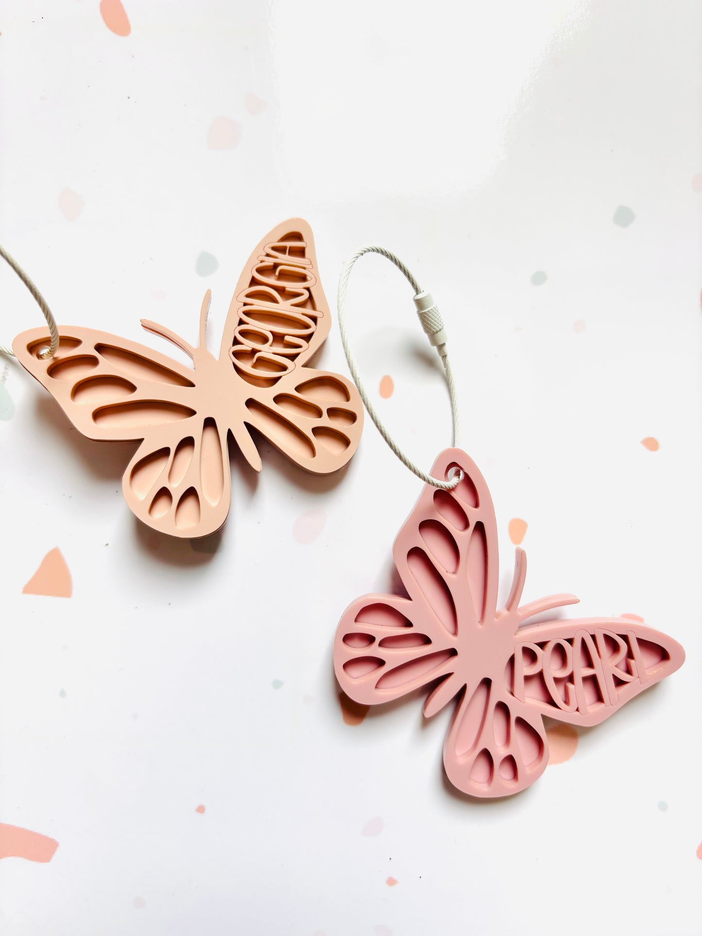 Butterfly Bag tag