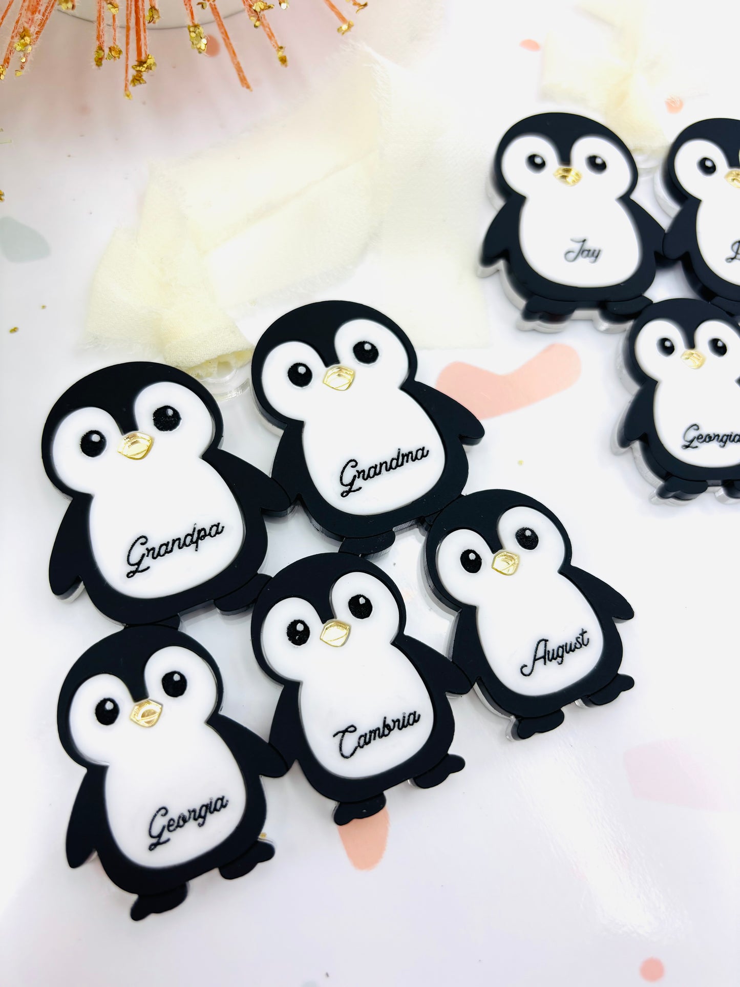 Penguin Family Christmas Ornament