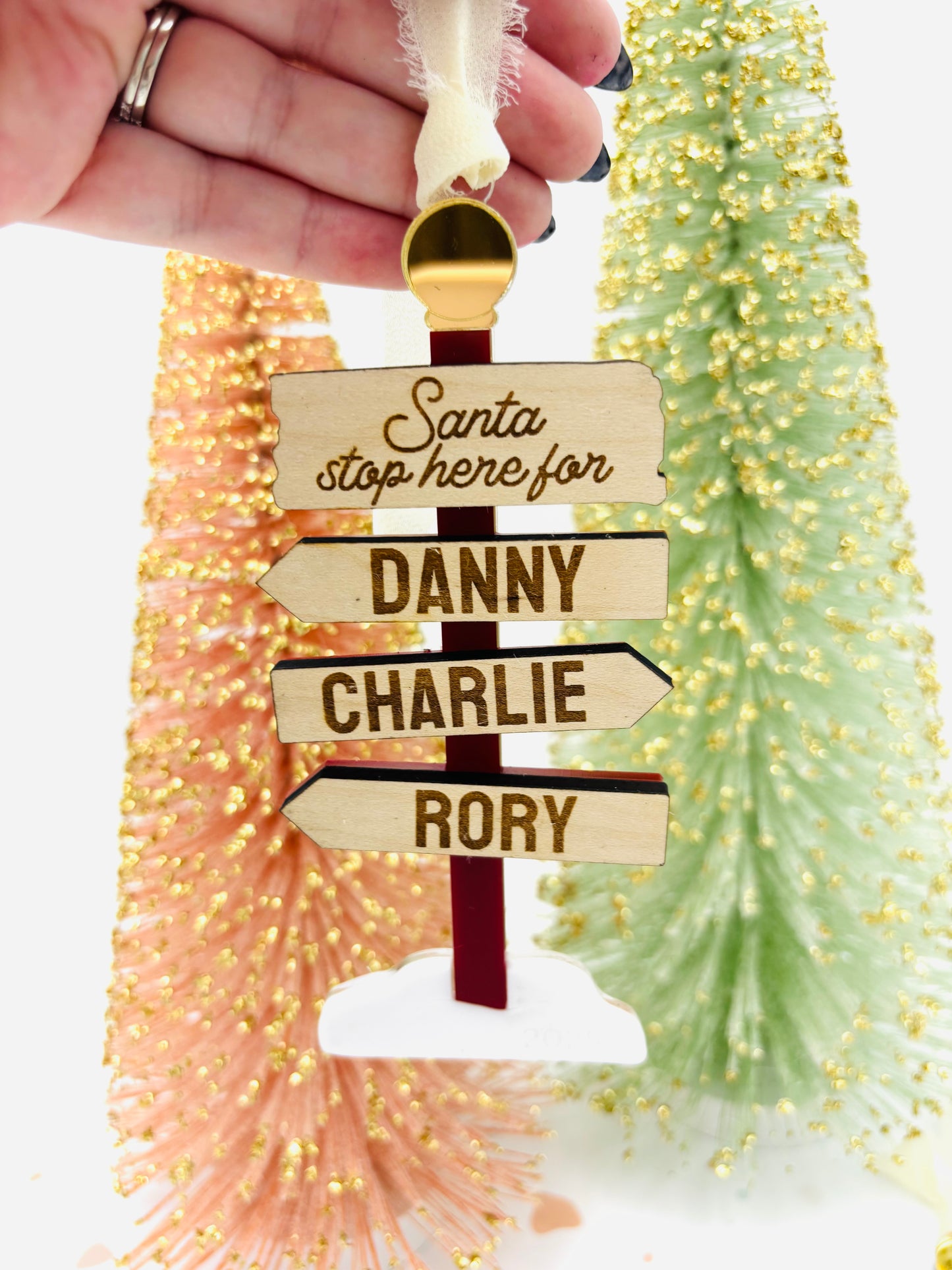 North Pole Christmas Ornament