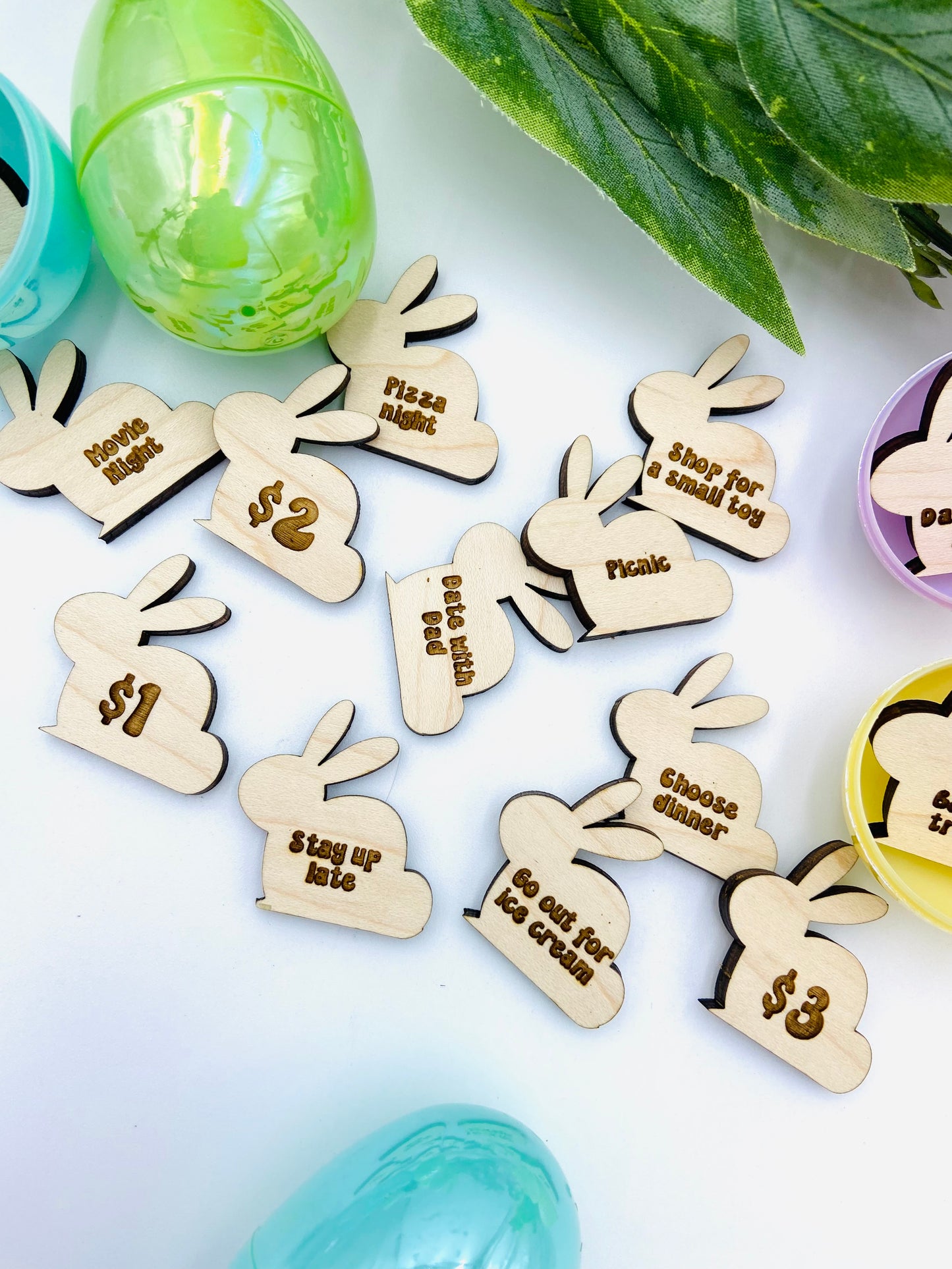 Easter egg prize tokens