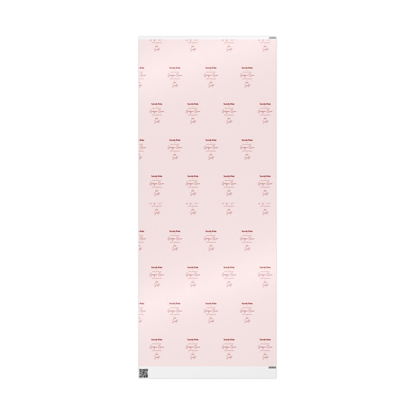 Nice list customized wrapping paper - Pink