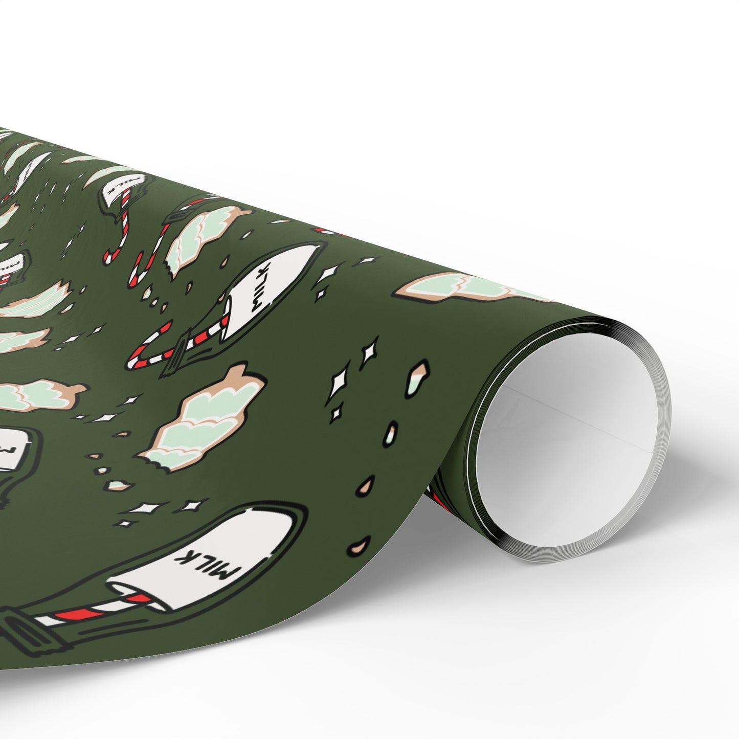 Cookies & Milk Wrapping paper - Green