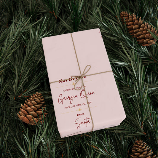 Nice list customized wrapping paper - Pink