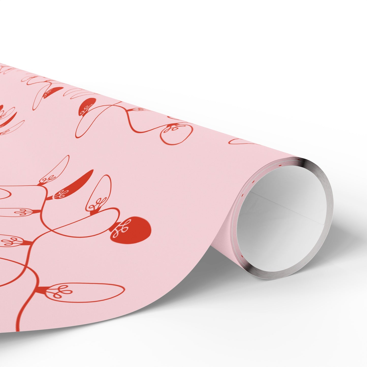 Vintage Christmas Lights Wrapping paper - Pink