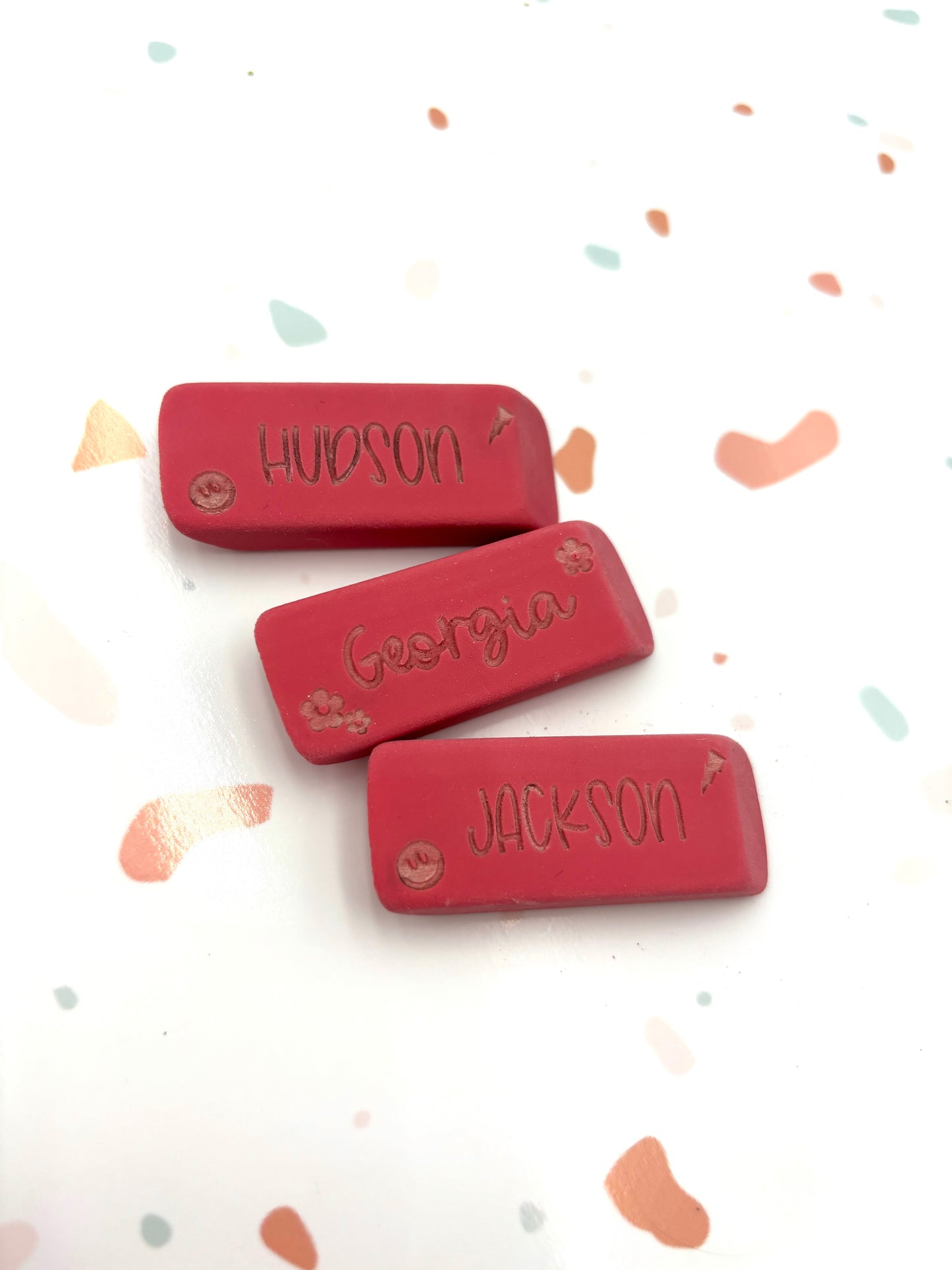 Custom personalized eraser