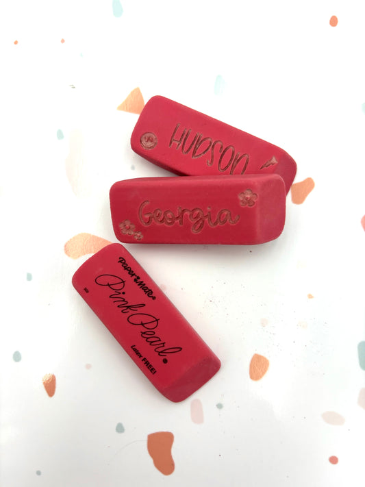 Custom personalized eraser