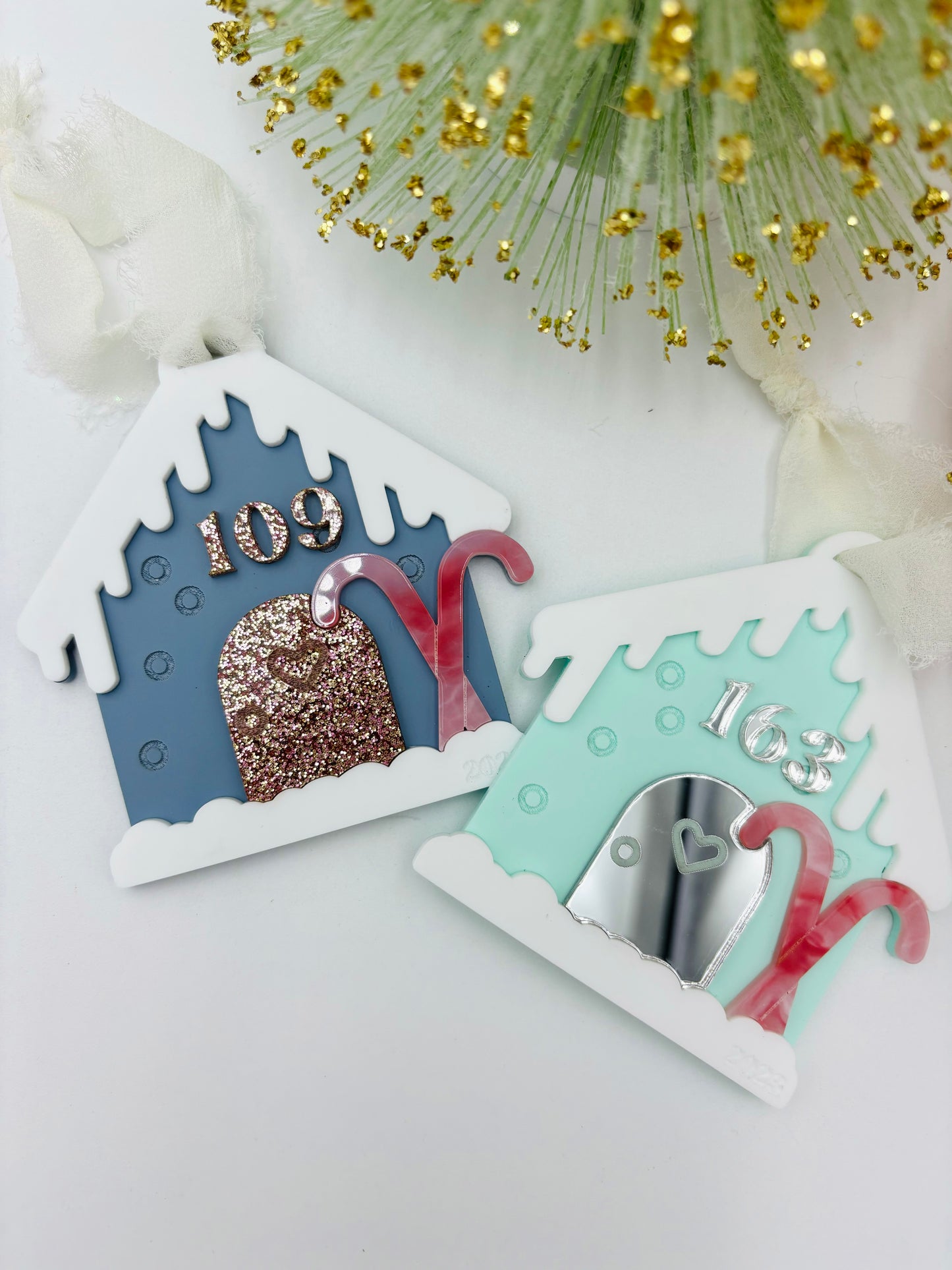 Gingerbread House Personalized Christmas ornament