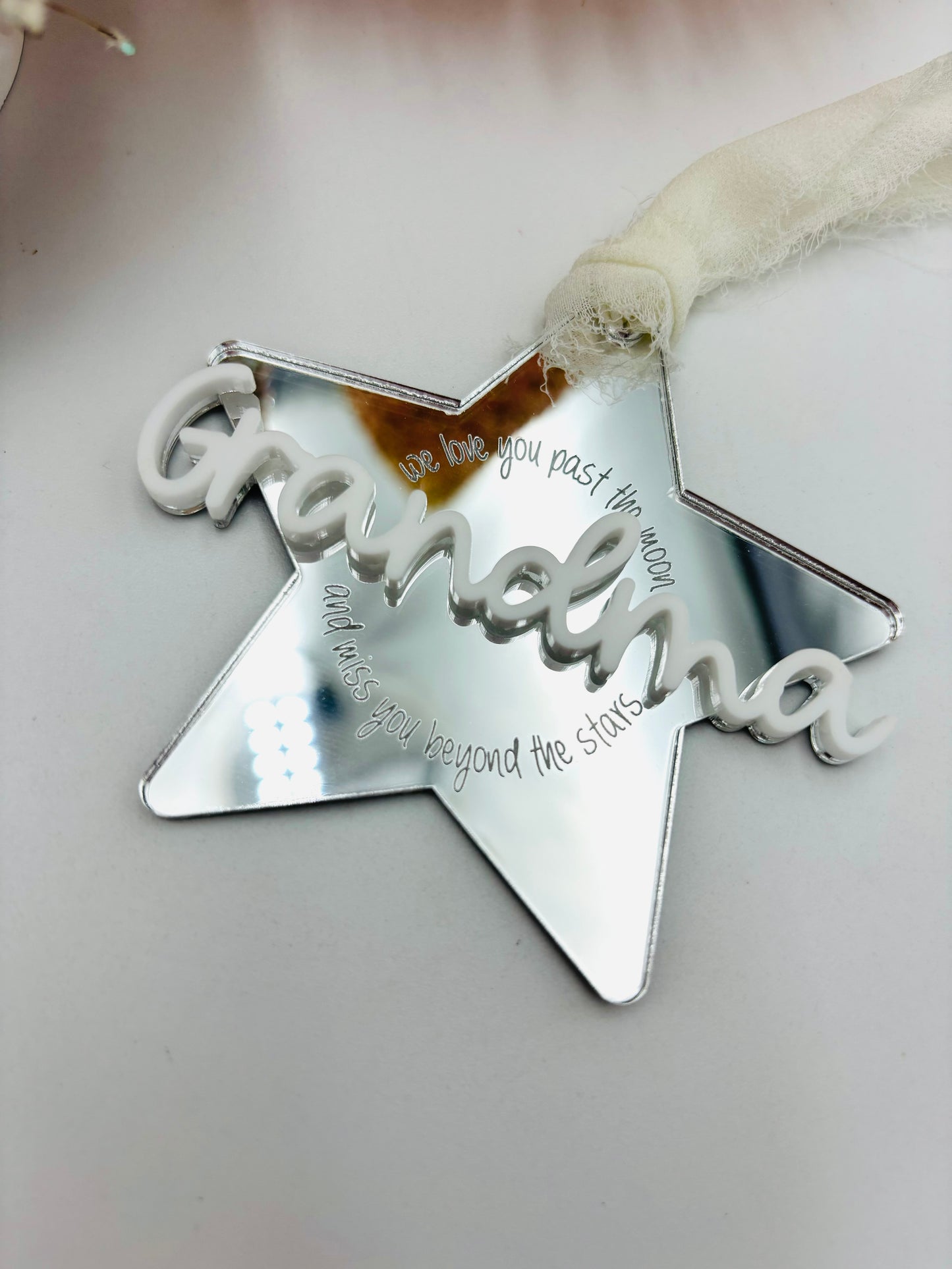 Memorial Star Christmas ornament