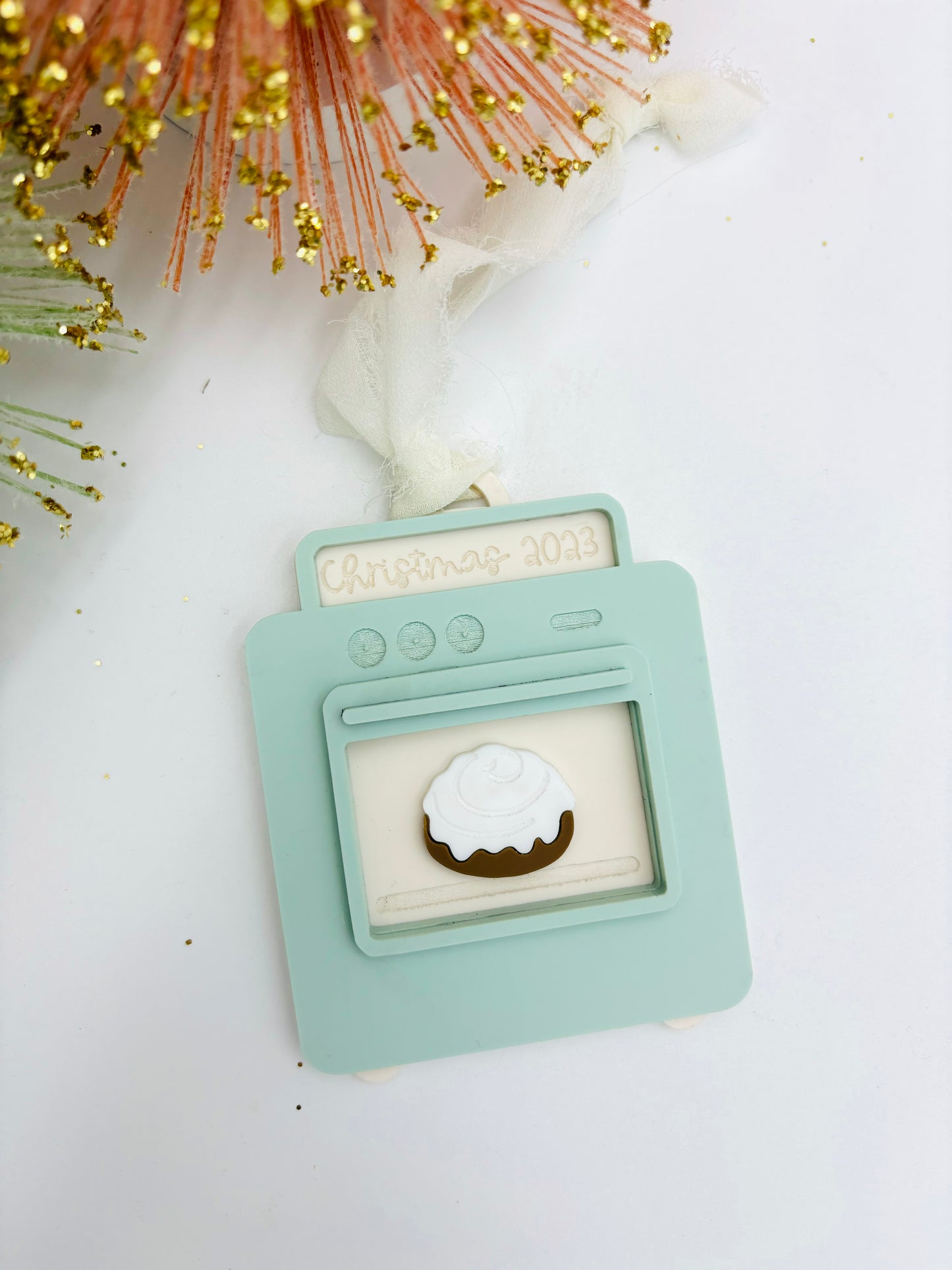 Bun in the Oven Christmas ornament