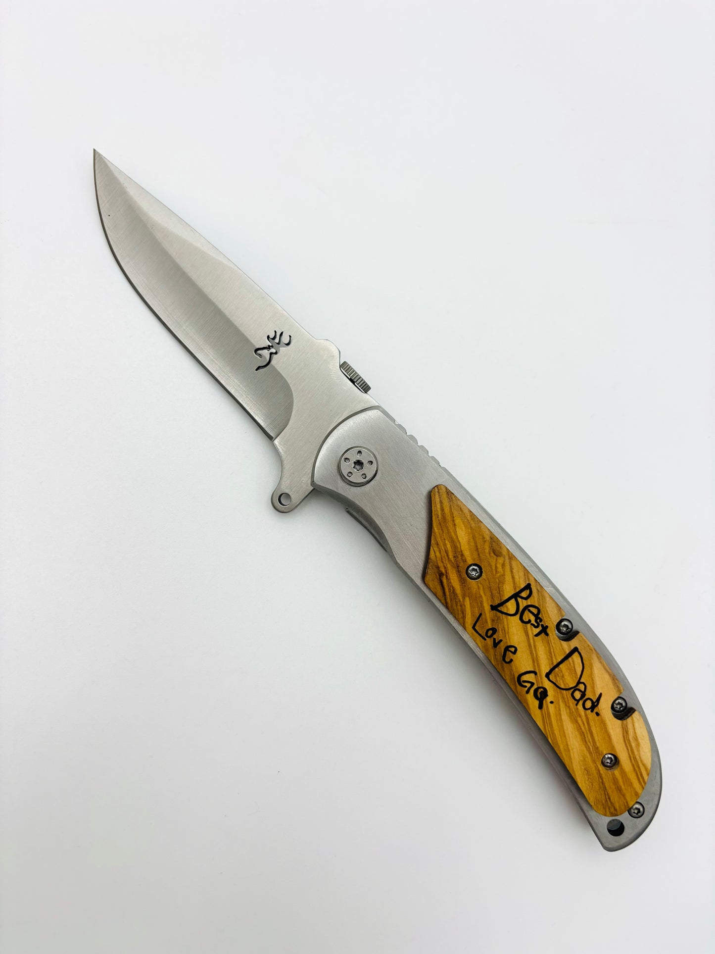 Custom engraved pocket knife