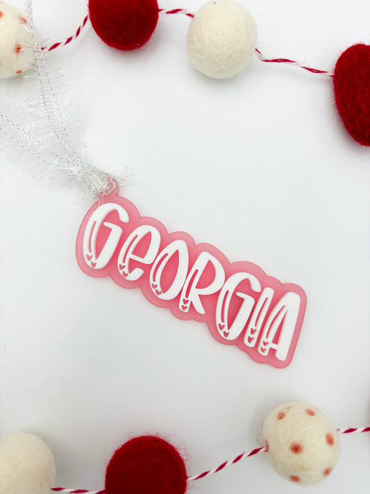 Custom name Valentine's tag