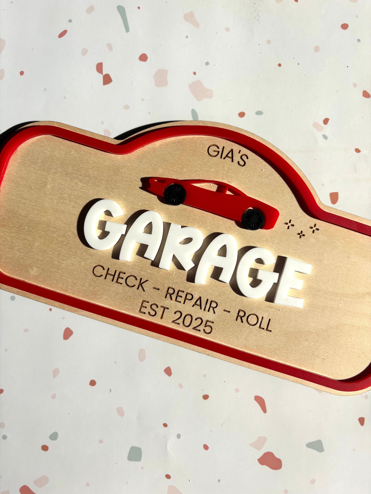 Pretend Play Sign - Garage