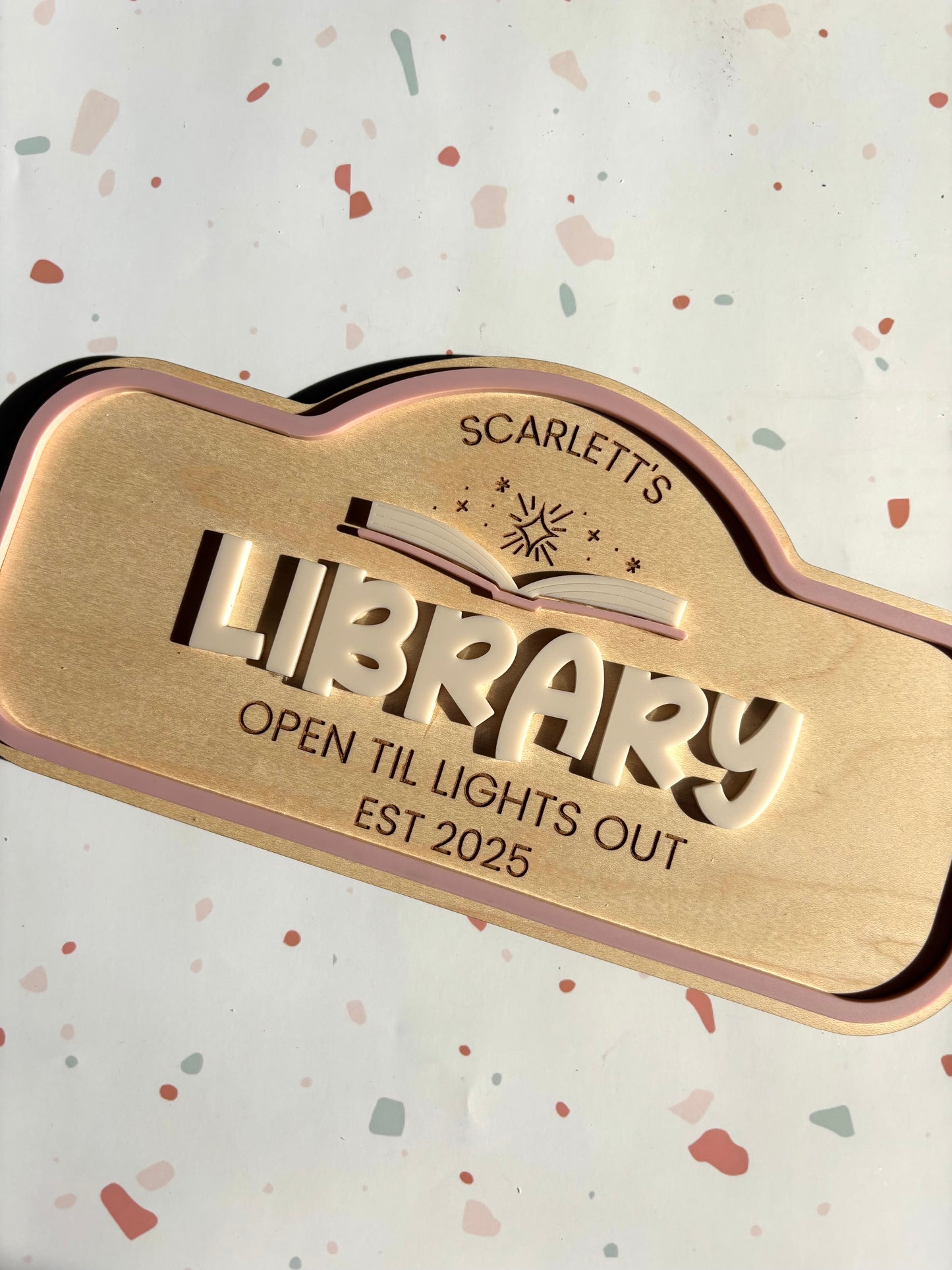 Pretend Play Sign - Library