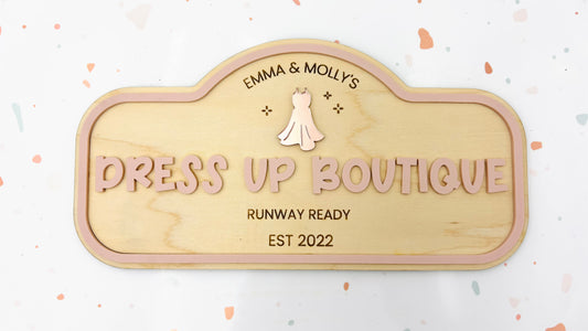 Pretend Play Sign - Dress up Boutique