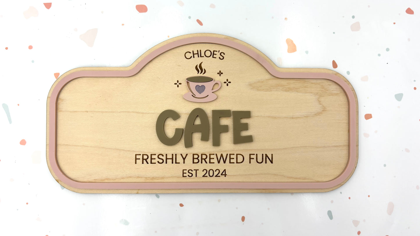 Pretend Play Sign - Cafe