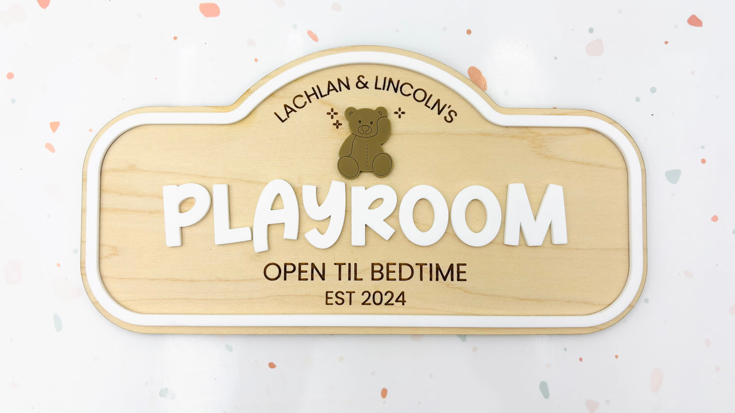 Pretend Play Sign - Playroom