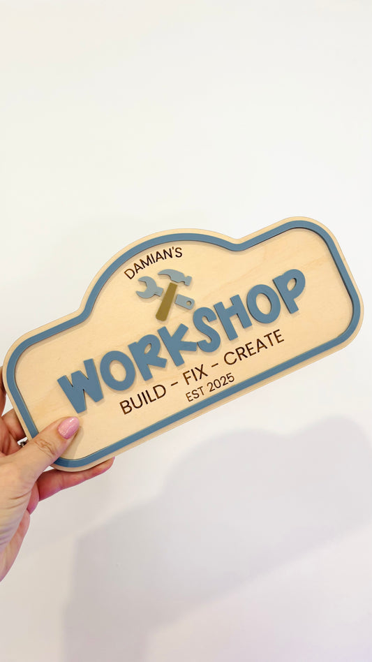 Pretend Play Sign - Workshop