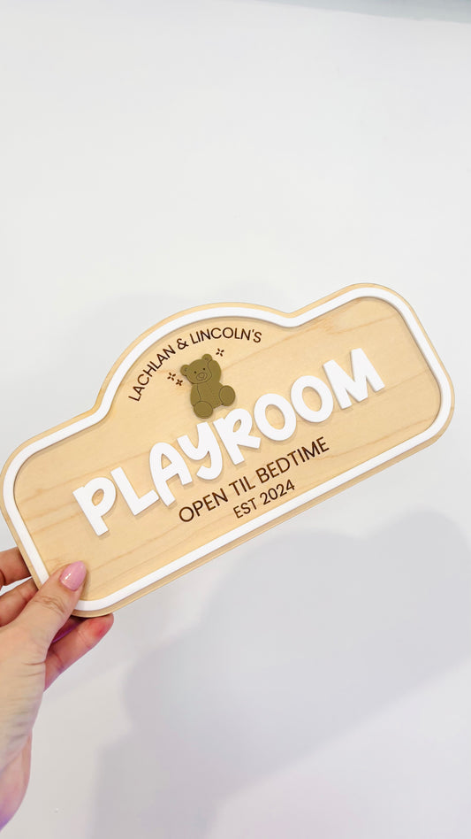 Pretend Play Sign - Playroom