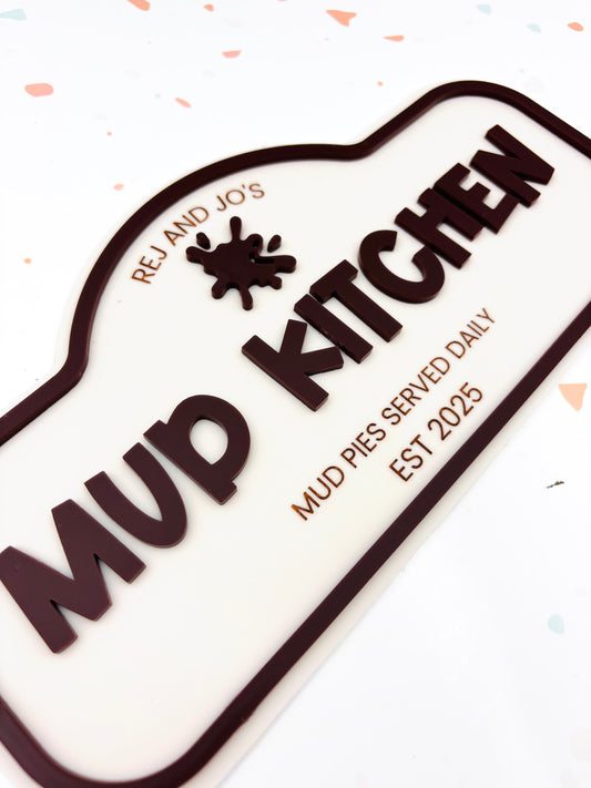 Pretend Play Sign - Mud Kitchen