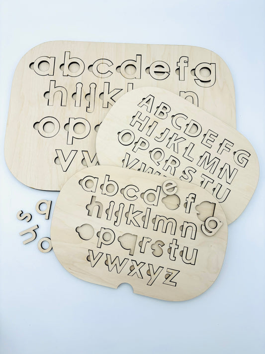 Alphabet puzzle - Ikea Flisat Trofast bin insert