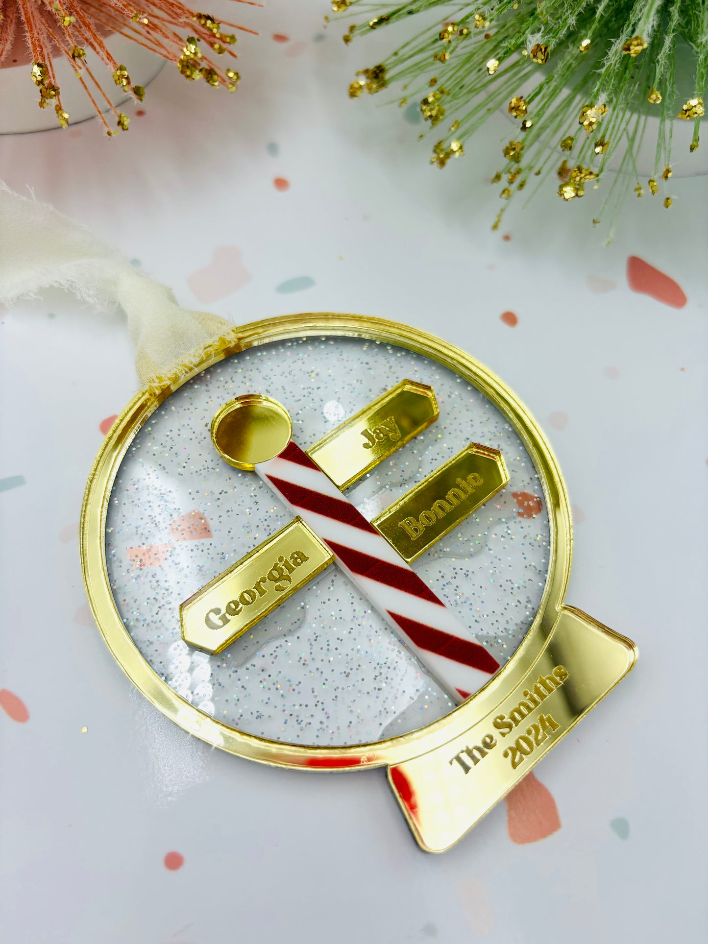 North Pole Personalized Christmas ornament