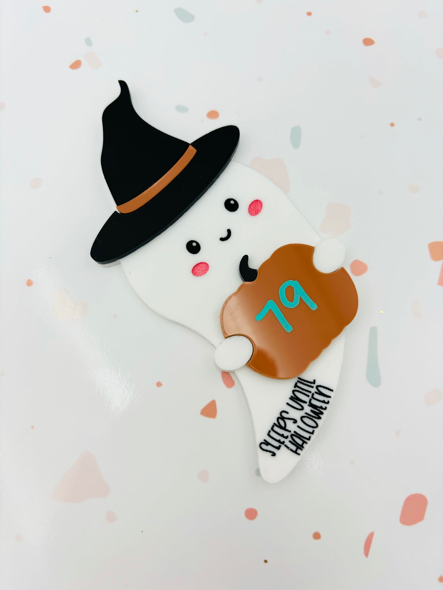 Halloween Ghost Countdown Magnet