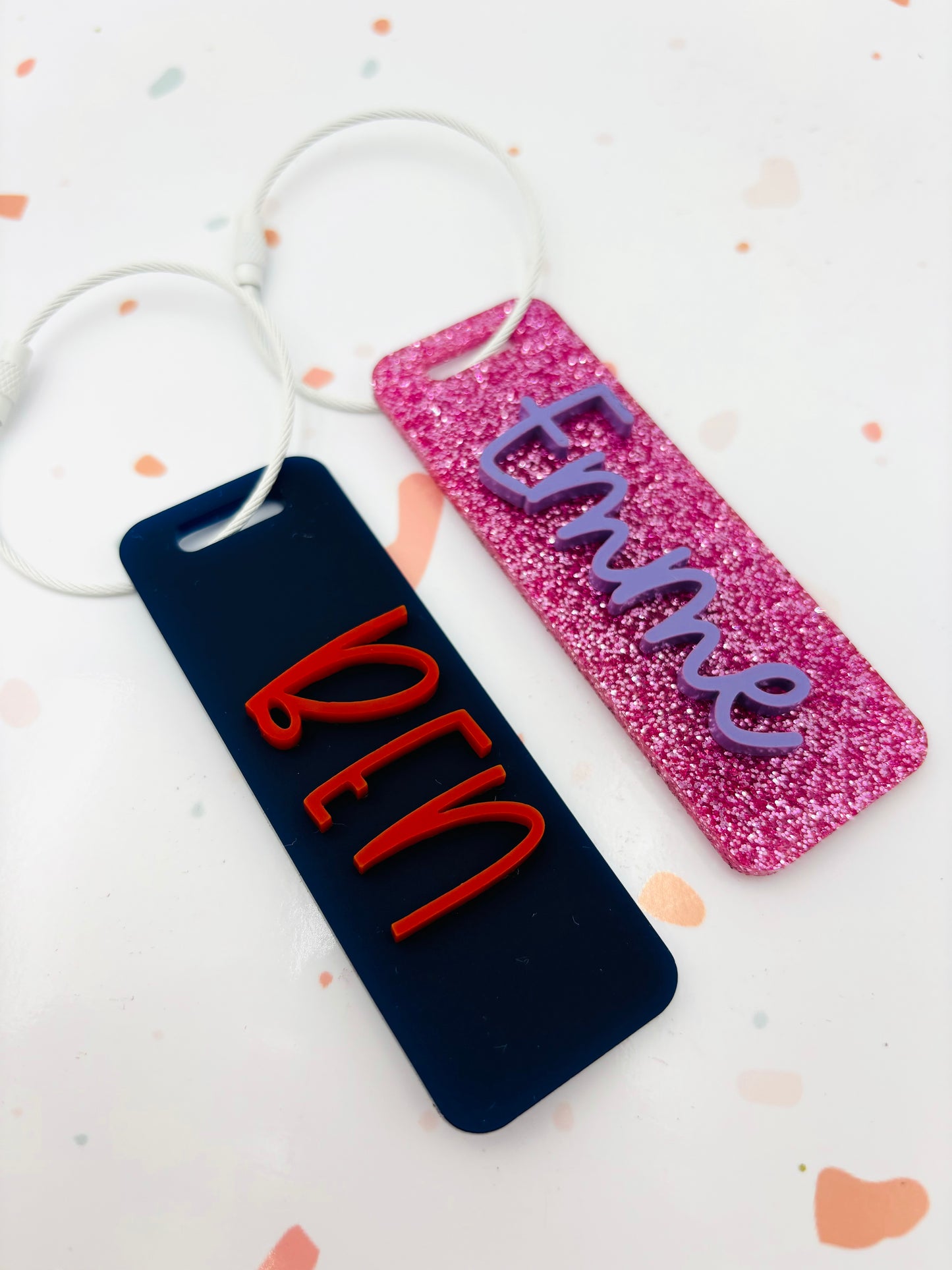 Rectangular Name Bag tags