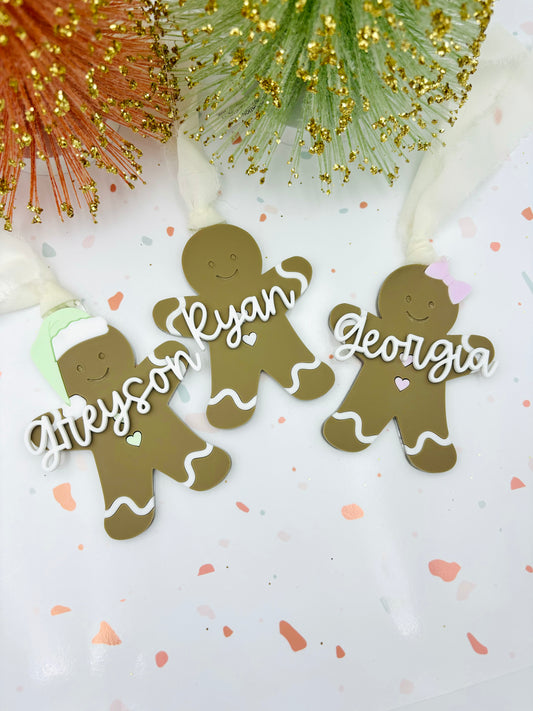 Gingerbread Personalized Christmas ornament