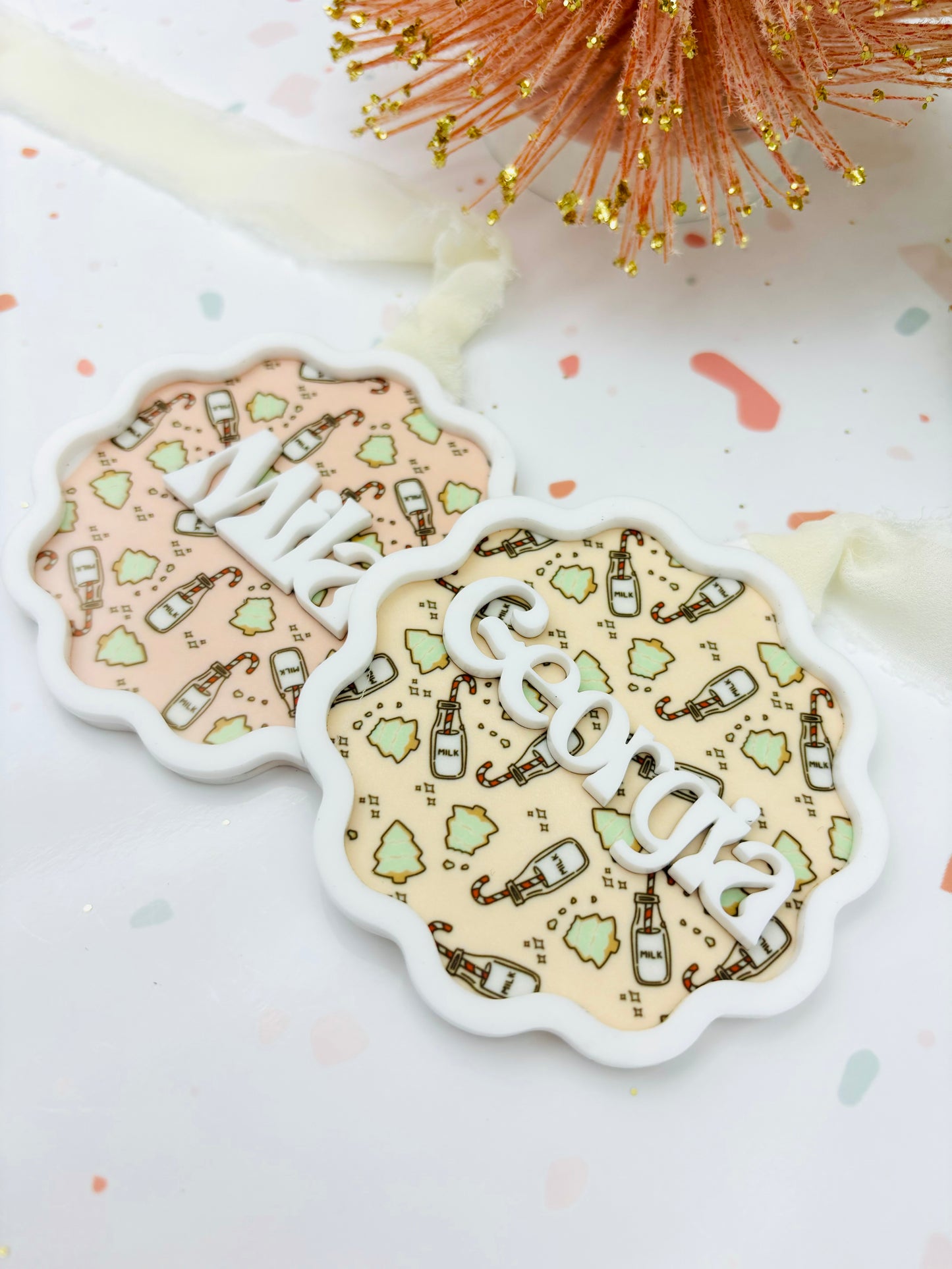 Milk & Cookies personalized ornament