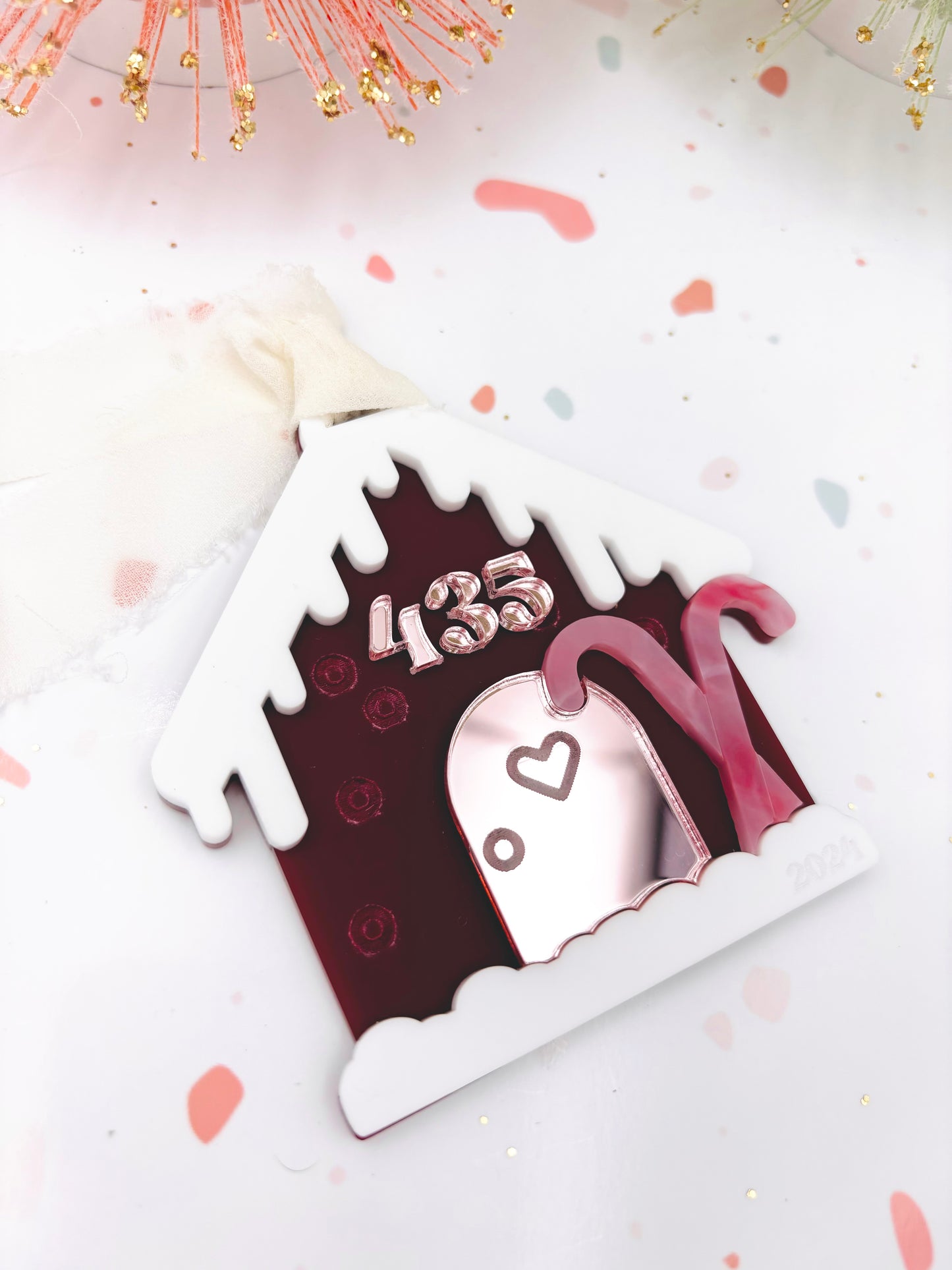 Gingerbread House Personalized Christmas ornament