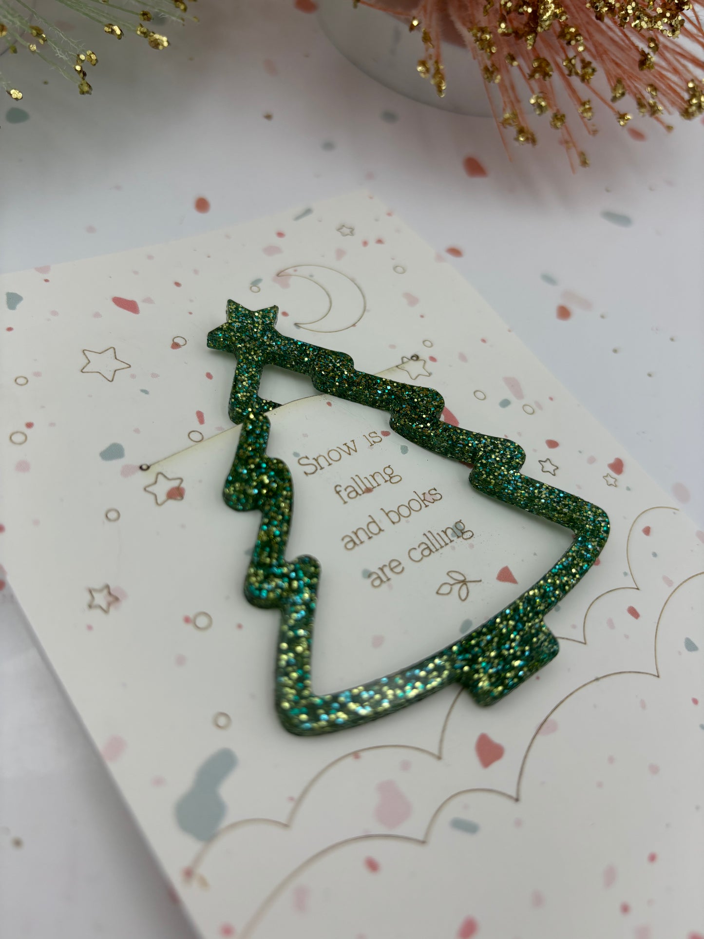 Christmas tree bookmark