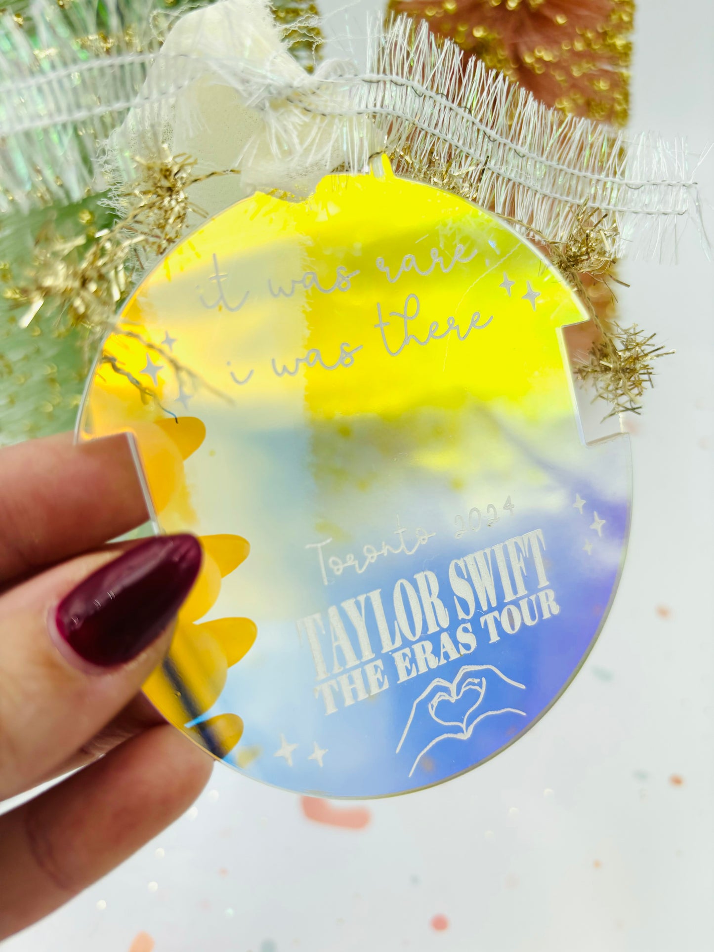 Eras Tour Swiftie ornament