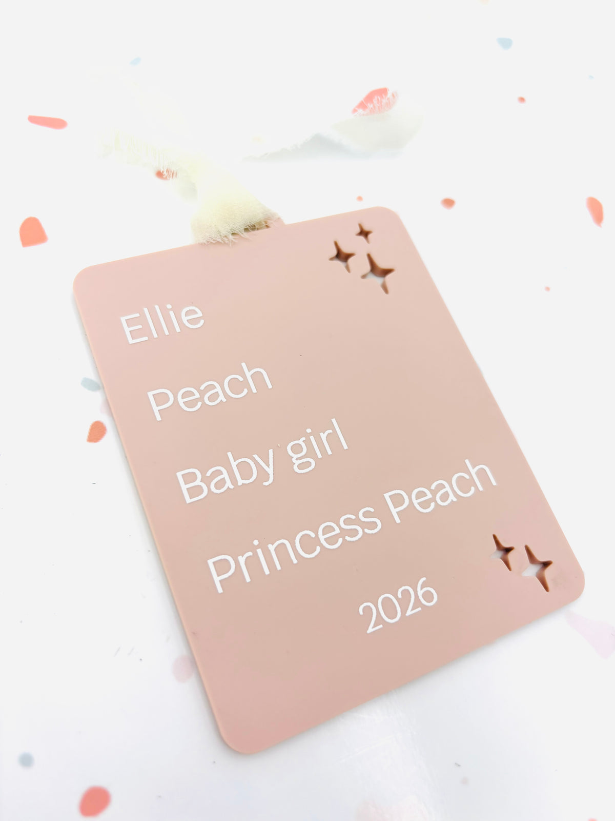 Nickname Acrylic Christmas Ornament