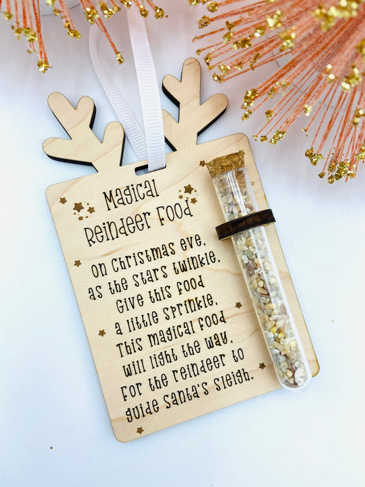 Magical Reindeer Food Christmas ornament