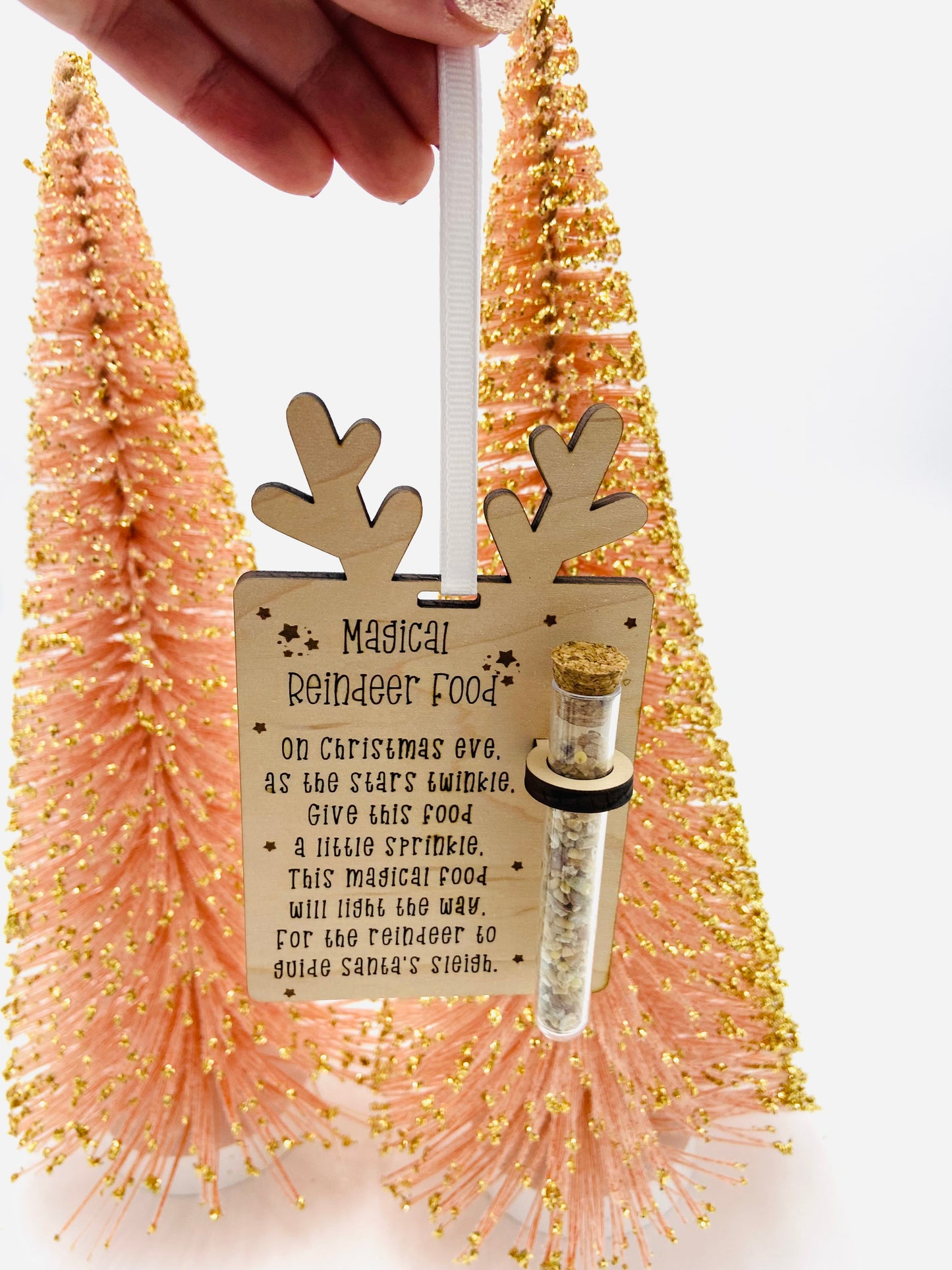 Magical Reindeer Food Christmas ornament