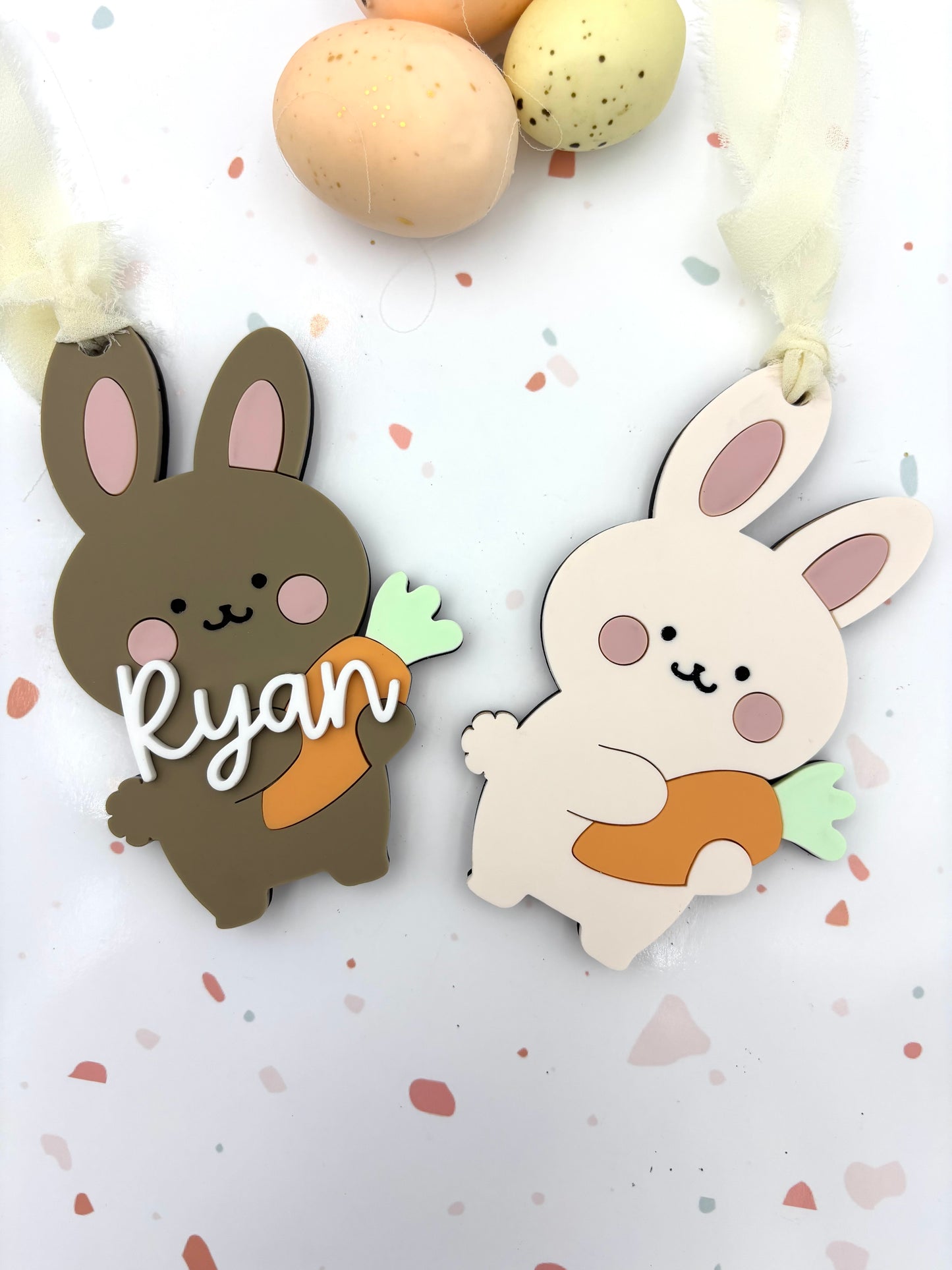 Bunny Easter basket tag