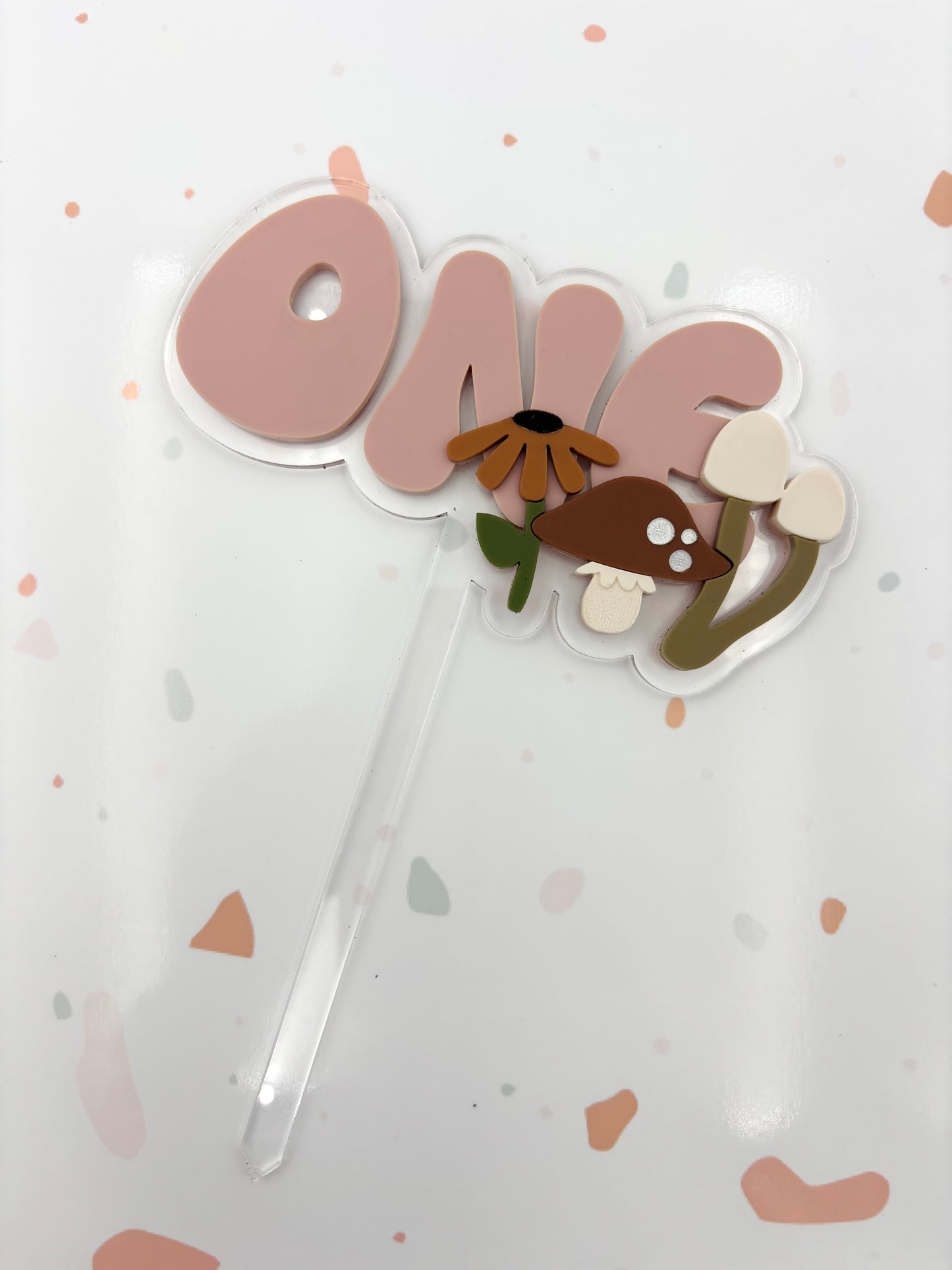 Mushroom Cake topper - ages 1-3