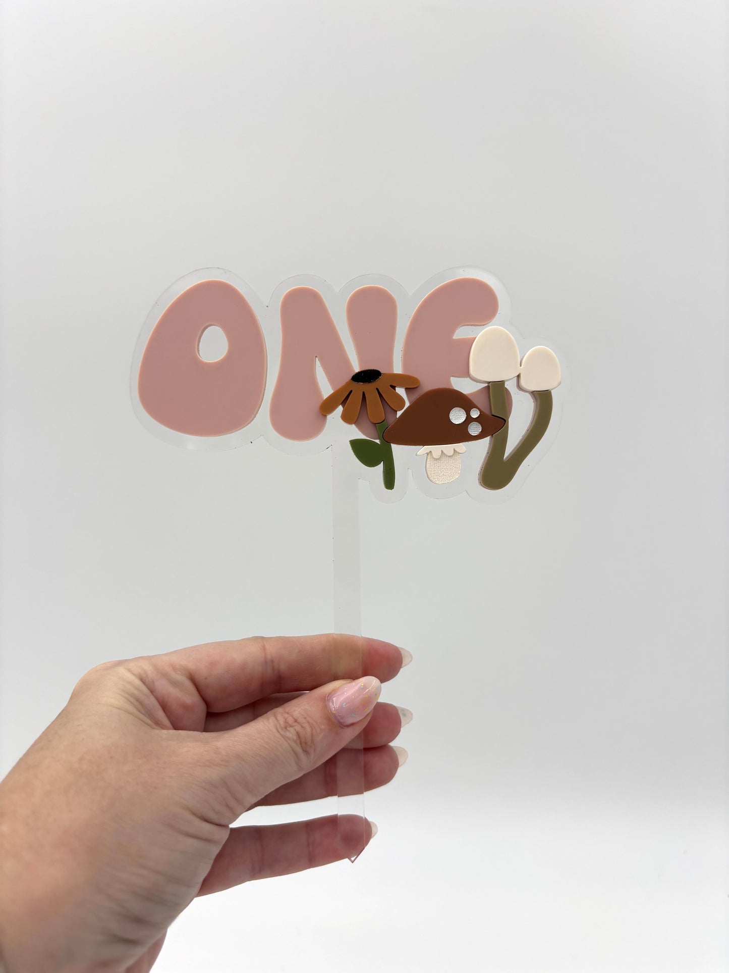 Mushroom Cake topper - ages 1-3