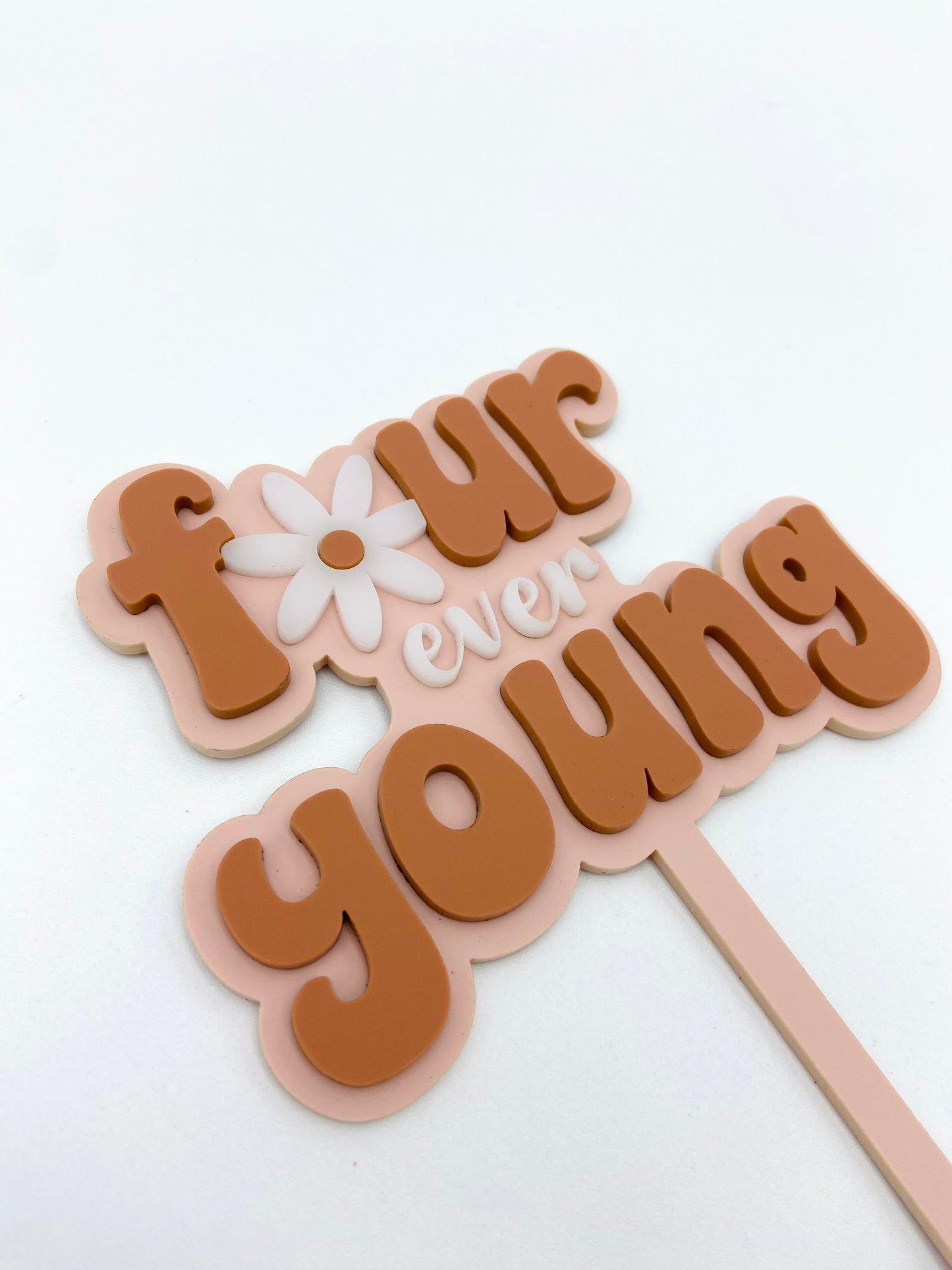 Four Ever Young cake topper