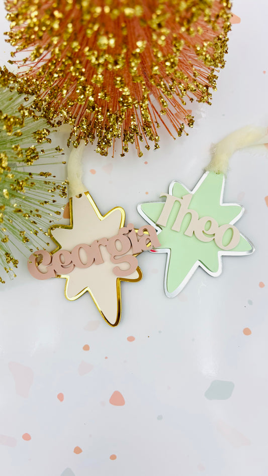 Starburst Acrylic Christmas Ornament